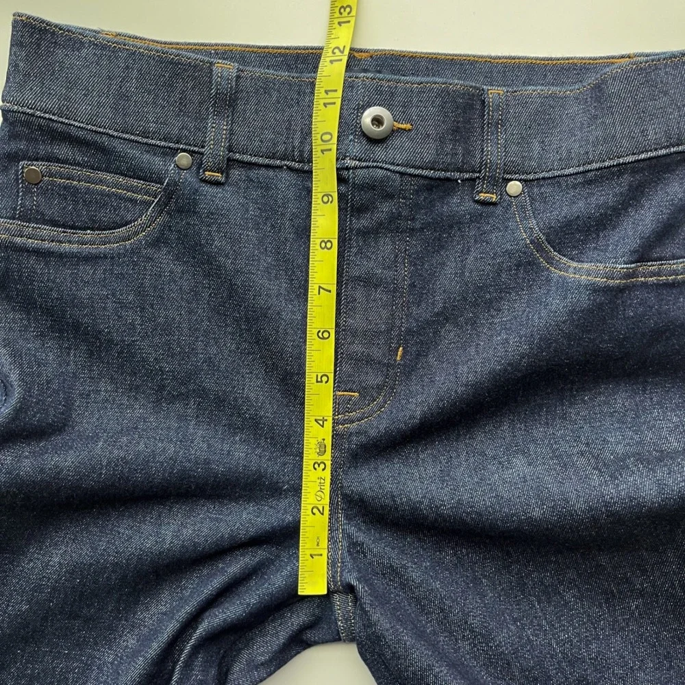 Spanx SpanxShape EveryWear Flare Pull On Denim Jeans Raw Indigo Womens Medium